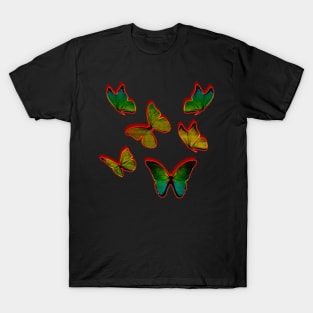 red batterfly T-Shirt